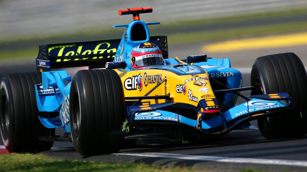 2005 : La R25 pilotée par Fernando Alonso permet à Renault de décrocher le titre mondial