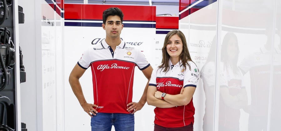 Tatiana Calderon et Juan Manuel Correa au volant d’une F1 au Paul Ricard cette semaine