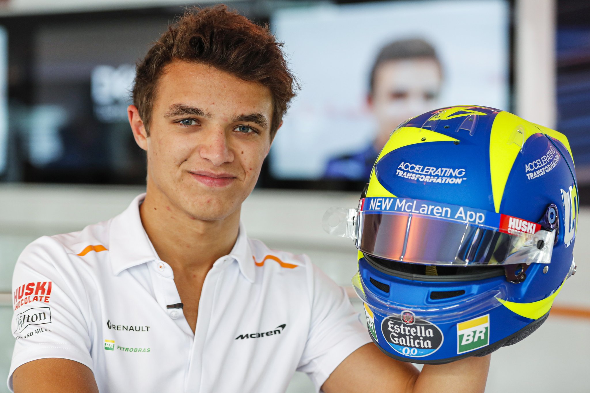 casque spécial lando norris
