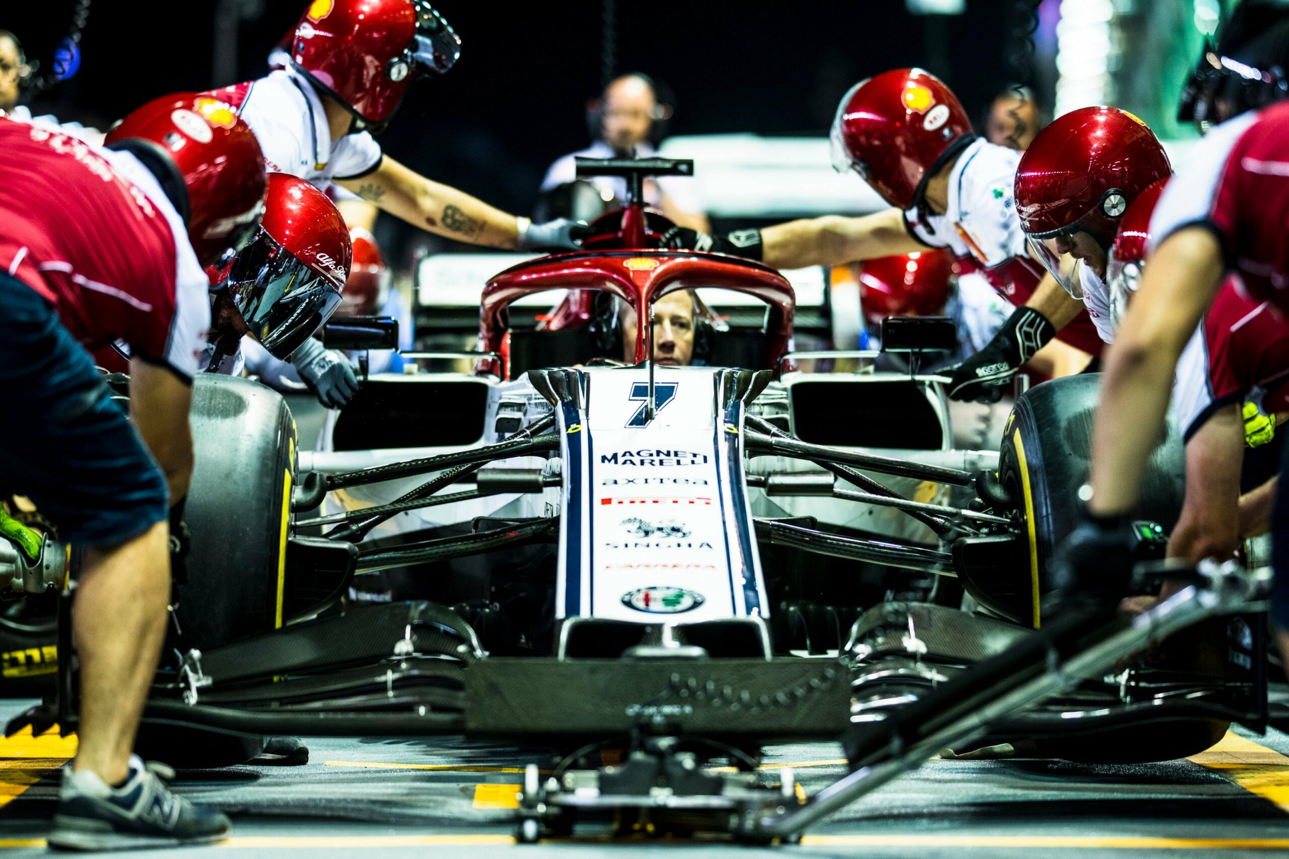 Kimi Raikkonen numéro 7 Singapour