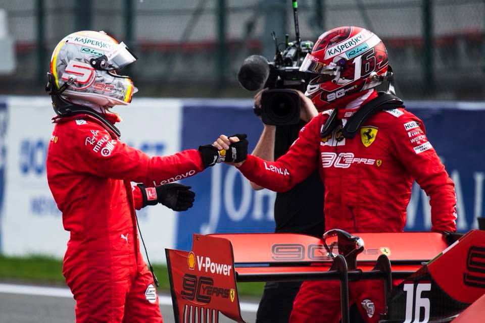 Quand Sebastian Vettel adoubait Charles Leclerc chez Ferrari
