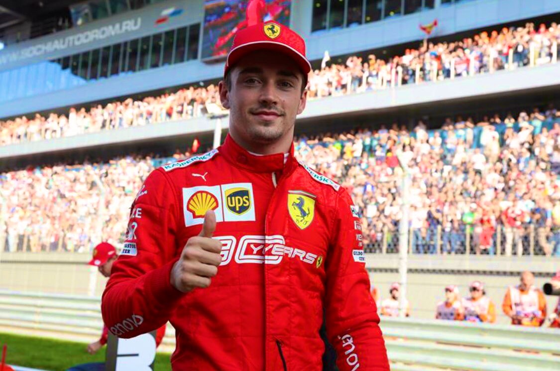 charles leclerc grille de départ russie
