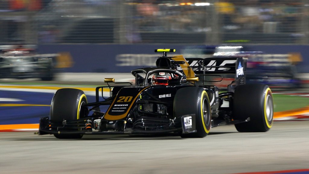 Magnussen termine dernier à Singapour à cause d’un sac plastique bloqué sur l’aileron de sa Haas
