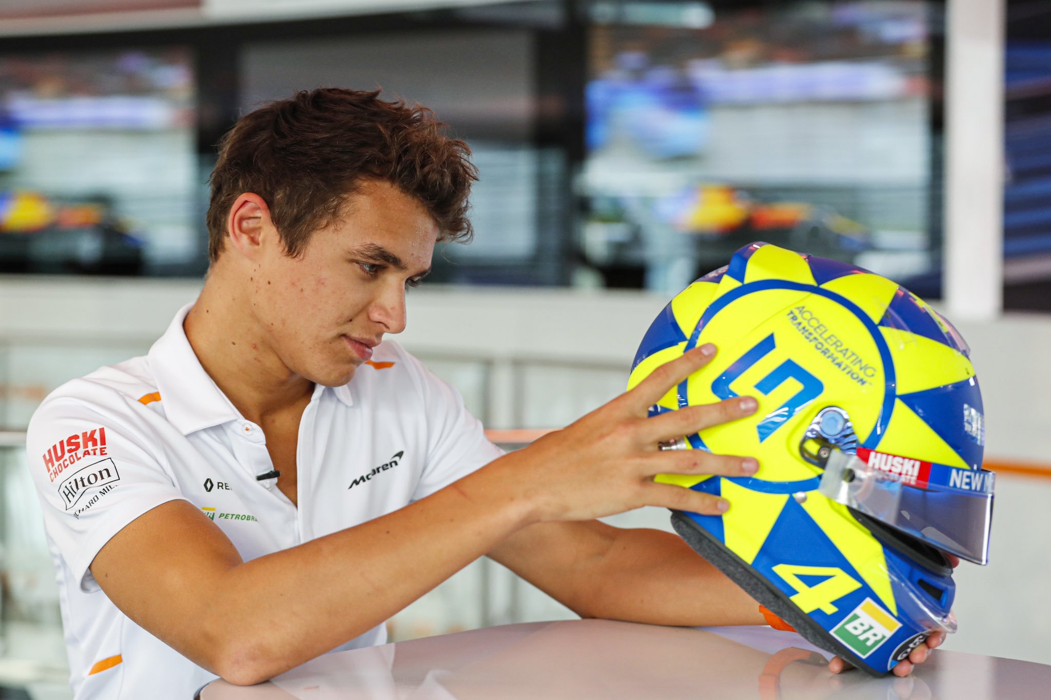 lando Norris et Valentino Rossi