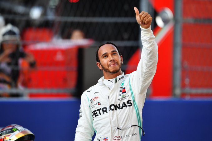 lewis hamilton grille de départ gp de russie