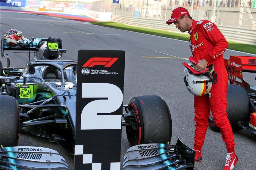 sebastian vettel grille de départ gp russie 2019