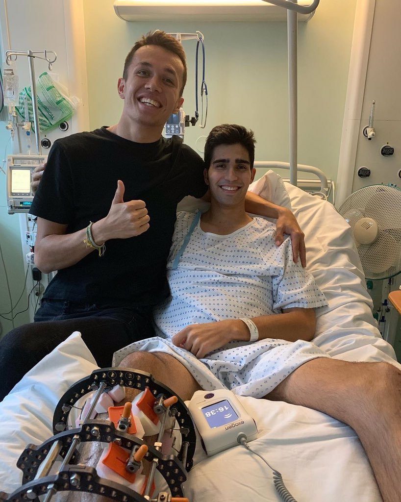 Alex Albon a rendu visite à Juan Manuel Correa à l’hôpital