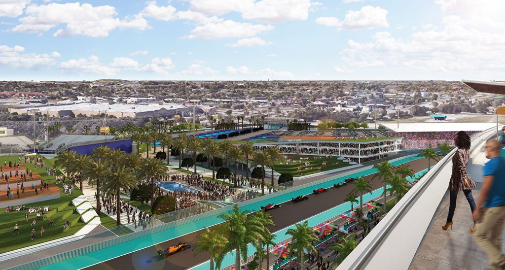 Une manifestation anti-F1 à Miami avant la finale du Super Bowl