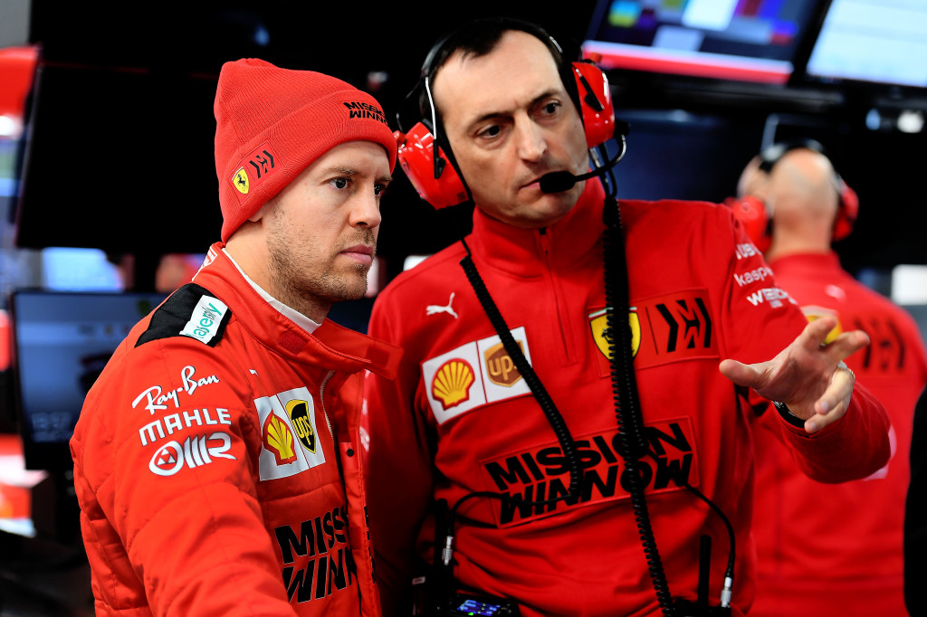 sebastian Vettel Ferrari Barcelone