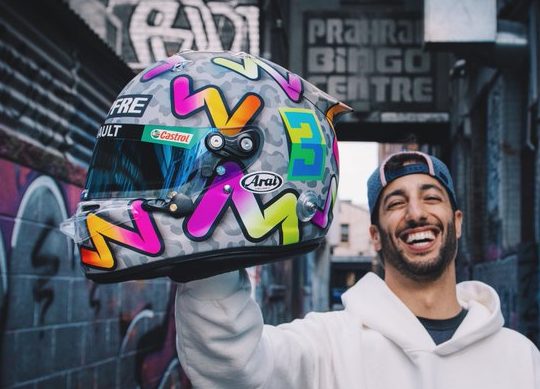 casque Daniel Ricciardo