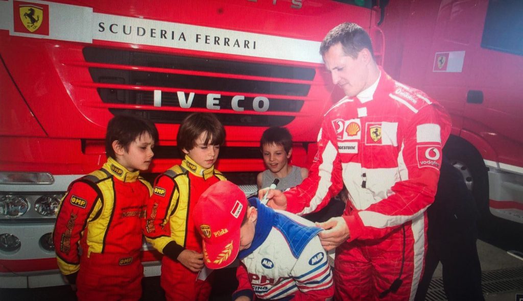 Le jour où le petit Charles Leclerc rencontre Michael Schumacher