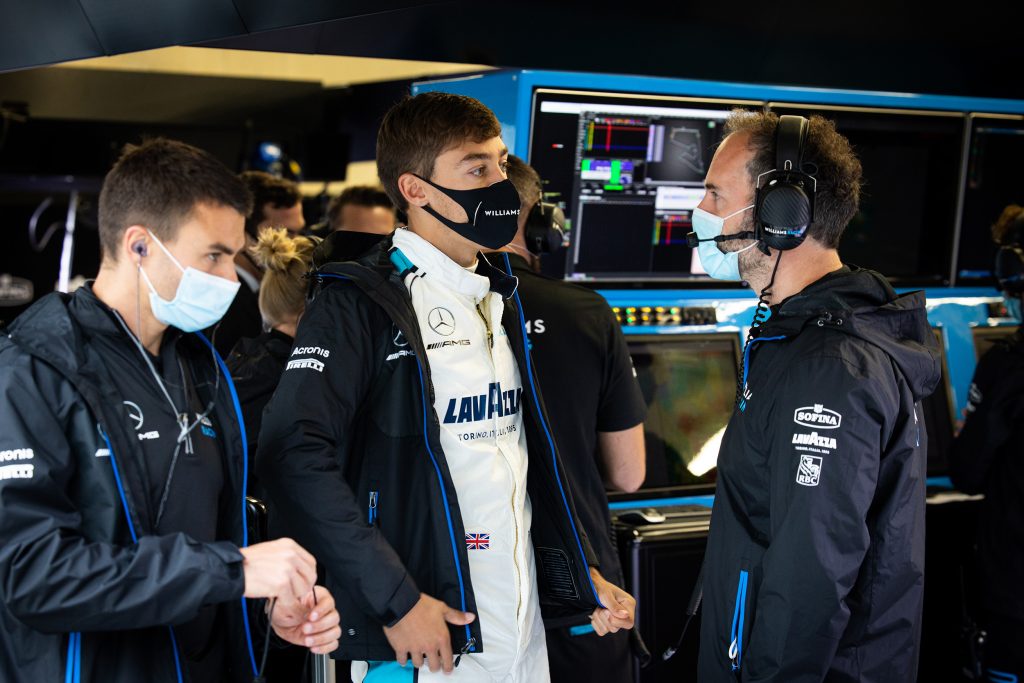 La Williams de Russell à la porte des points sur la grille de départ du GP de Styrie