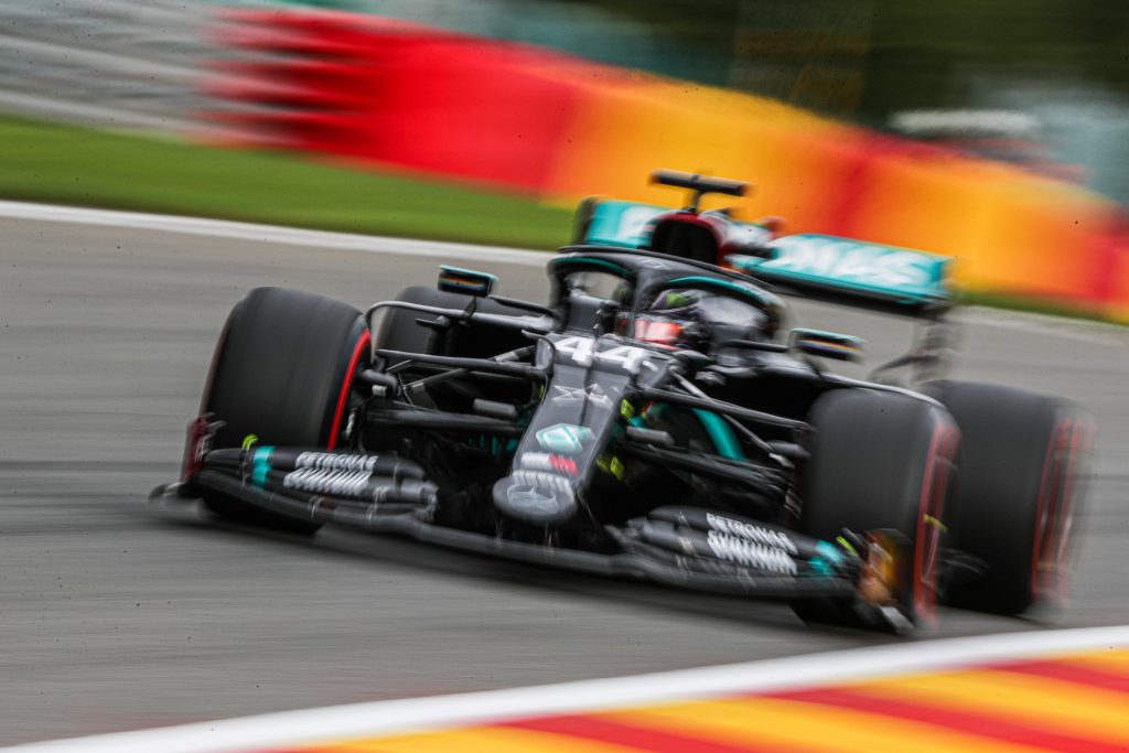 Hamilton en pole position sur la grille de départ du GP de Belgique