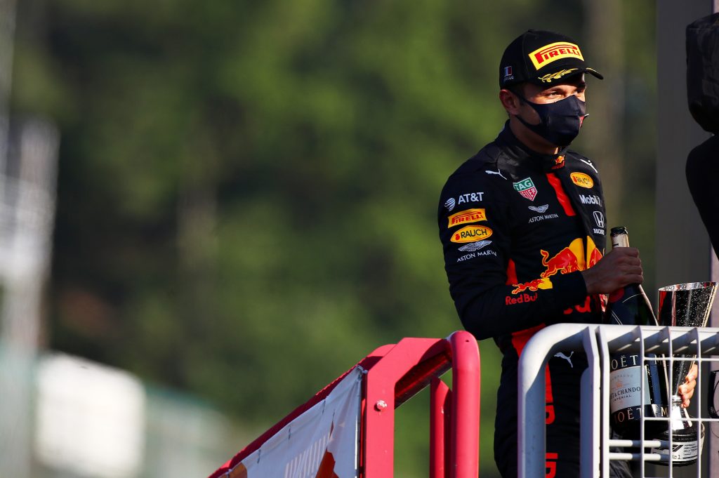 Alex Albon a célébré son premier podium en F1 tout seul