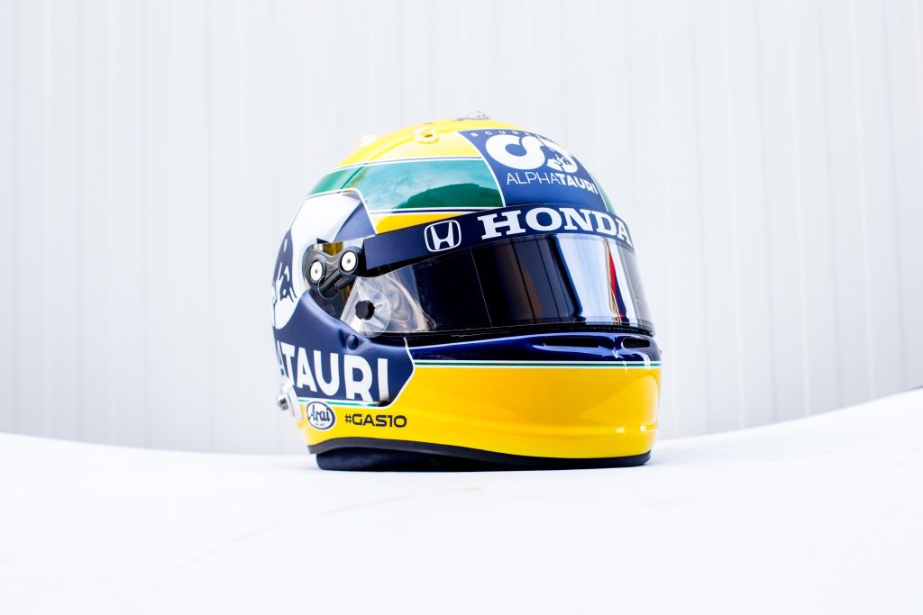 Gasly dévoile un casque hommage à Ayrton Senna pour Imola