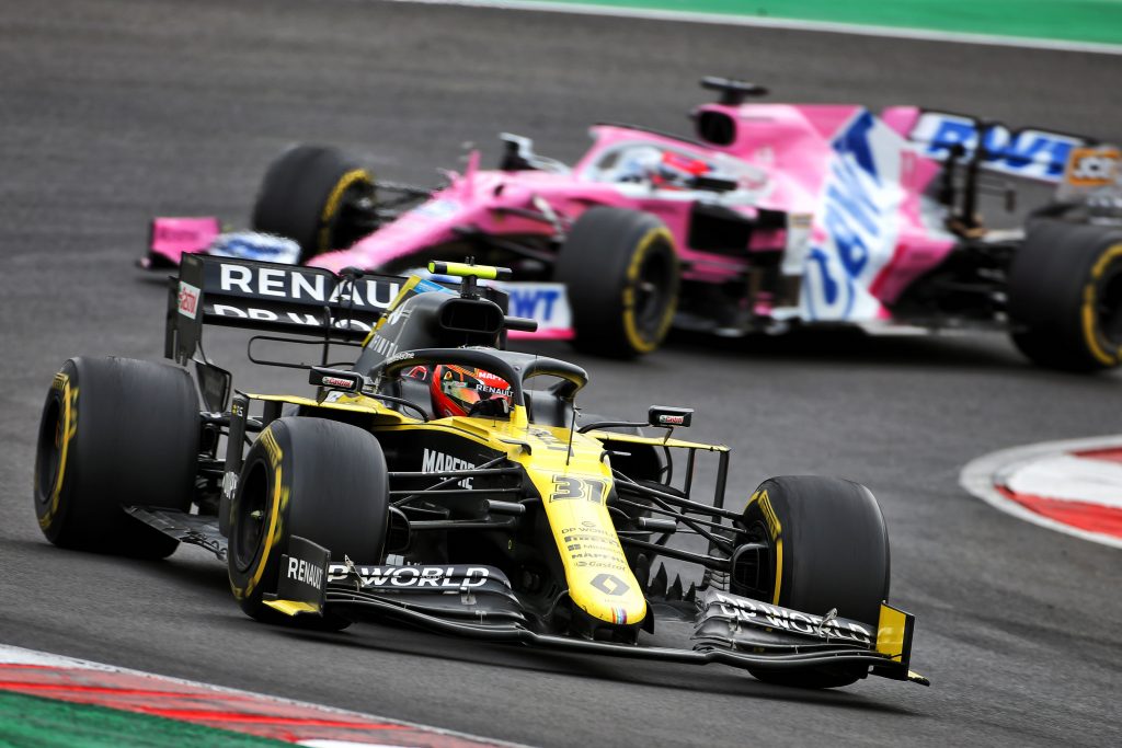 Esteban Ocon a bouclé 53 tours sur les pneus mediums à Portimao