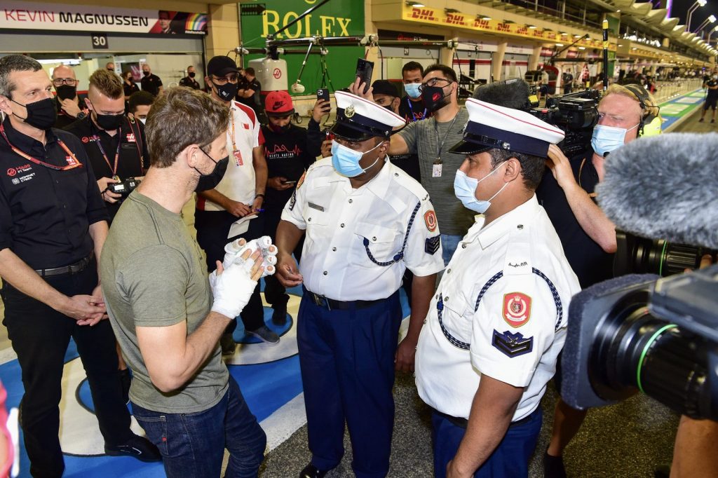 Vidéo : Quand Romain Grosjean rencontre ses sauveurs