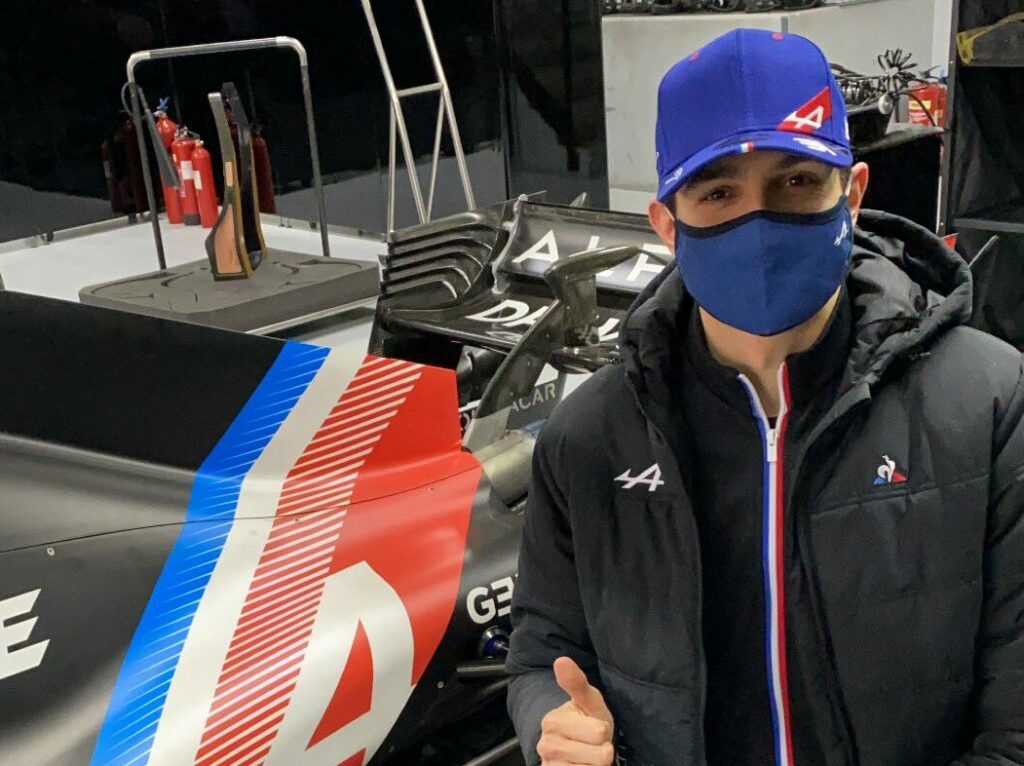 Esteban Ocon en test avec Alpine F1 au Paul Ricard