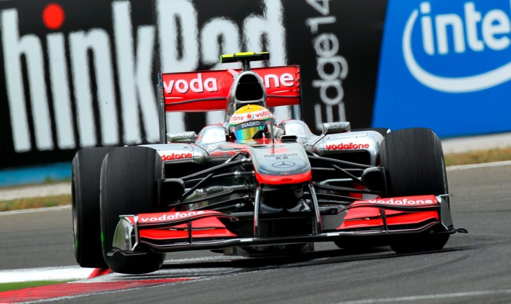La McLaren MP4-25 de Lewis Hamilton en vente en Juillet