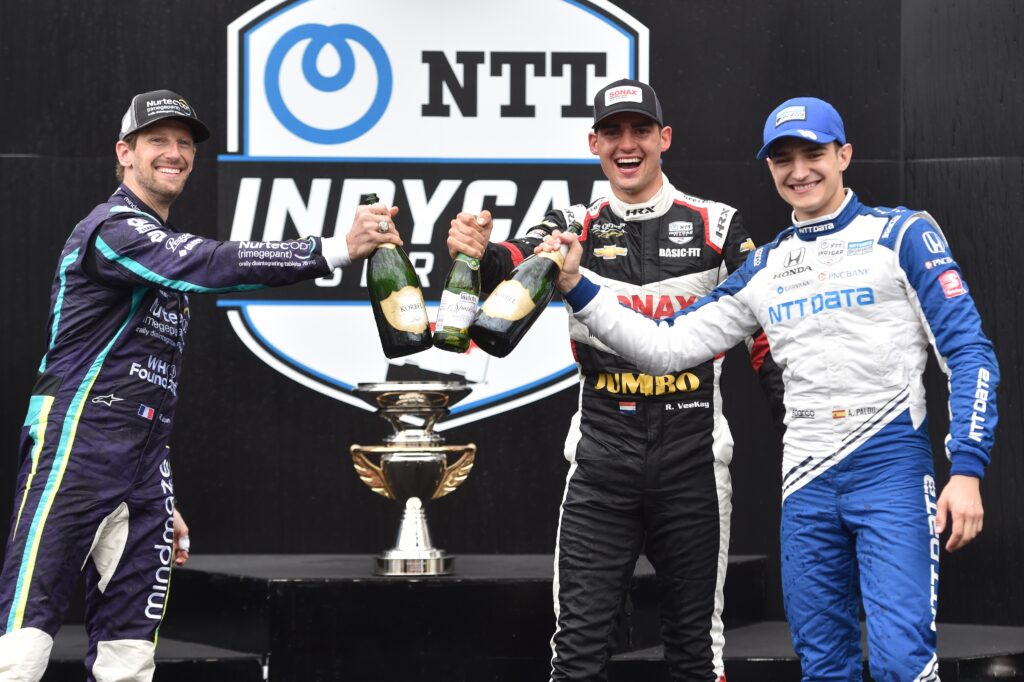 Romain Grosjean décroche son premier podium en Indycar