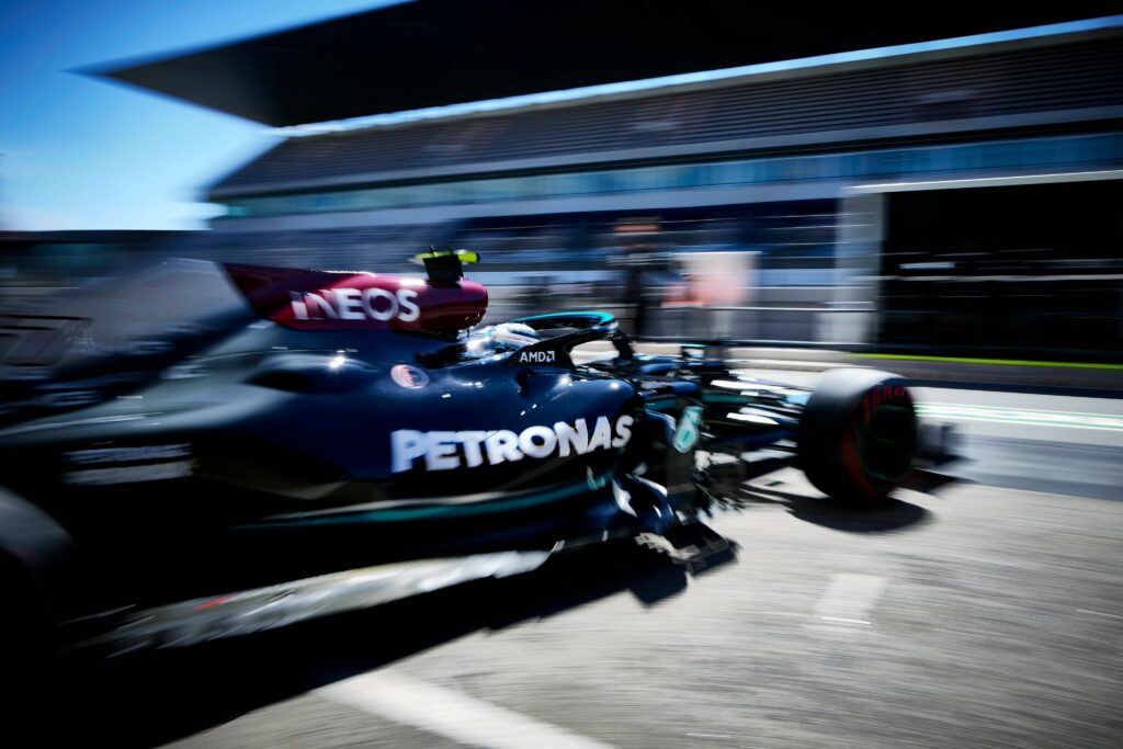 Valtteri Bottas en pole position sur la grille de départ au Portugal