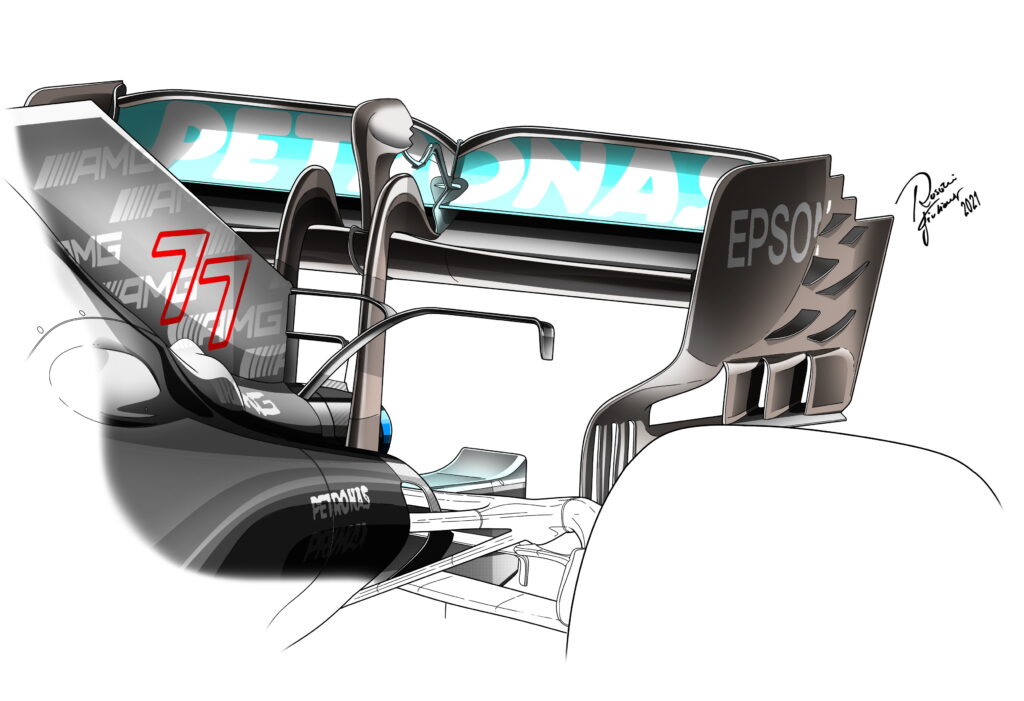 Les différentes solutions utilisées par Ferrari, Mercedes et Red Bull à Bakou