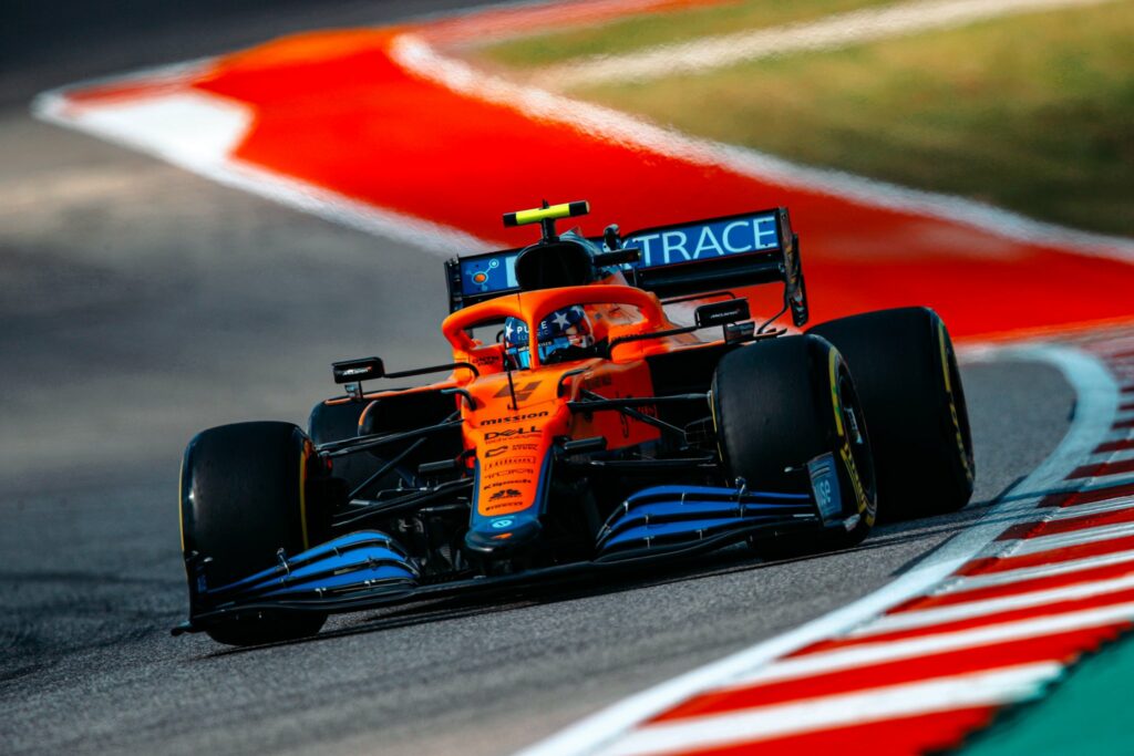 Norris surpris de voir les Ferrari devant les McLaren sur la grille