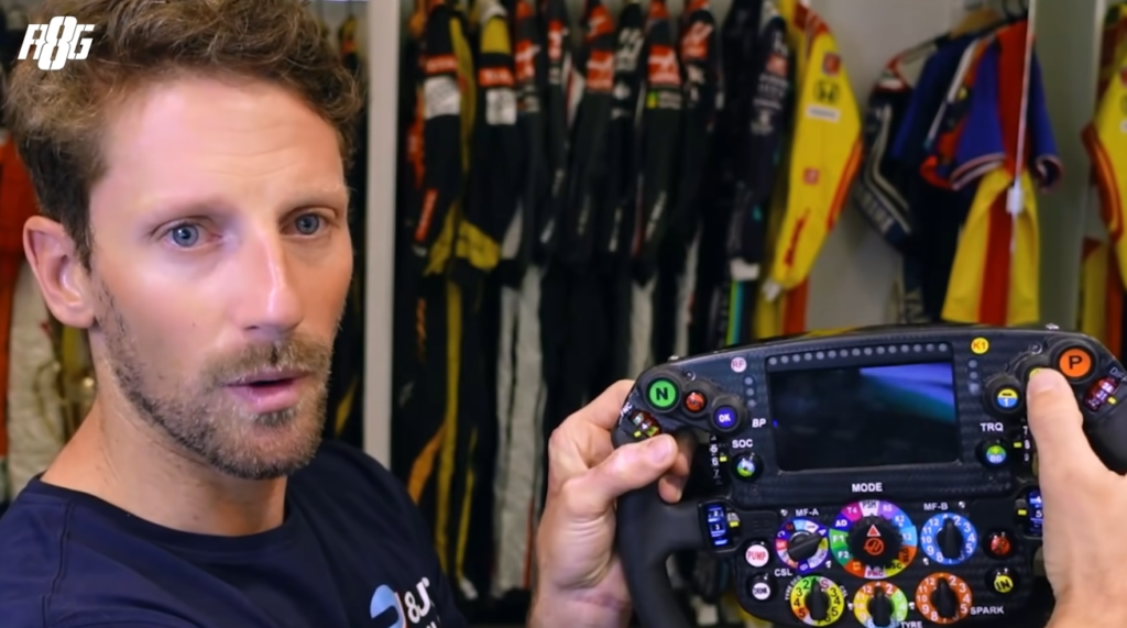 Le volant d’une F1 expliqué par Romain Grosjean
