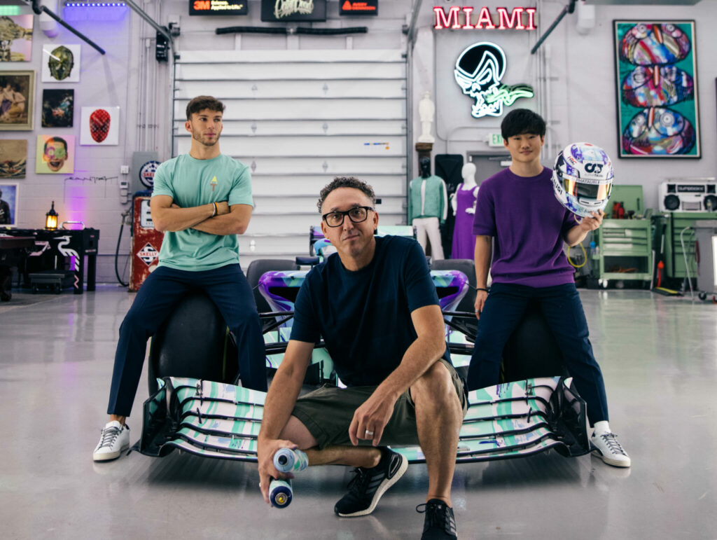 AlphaTauri présente une version art car de sa F1 à Miami