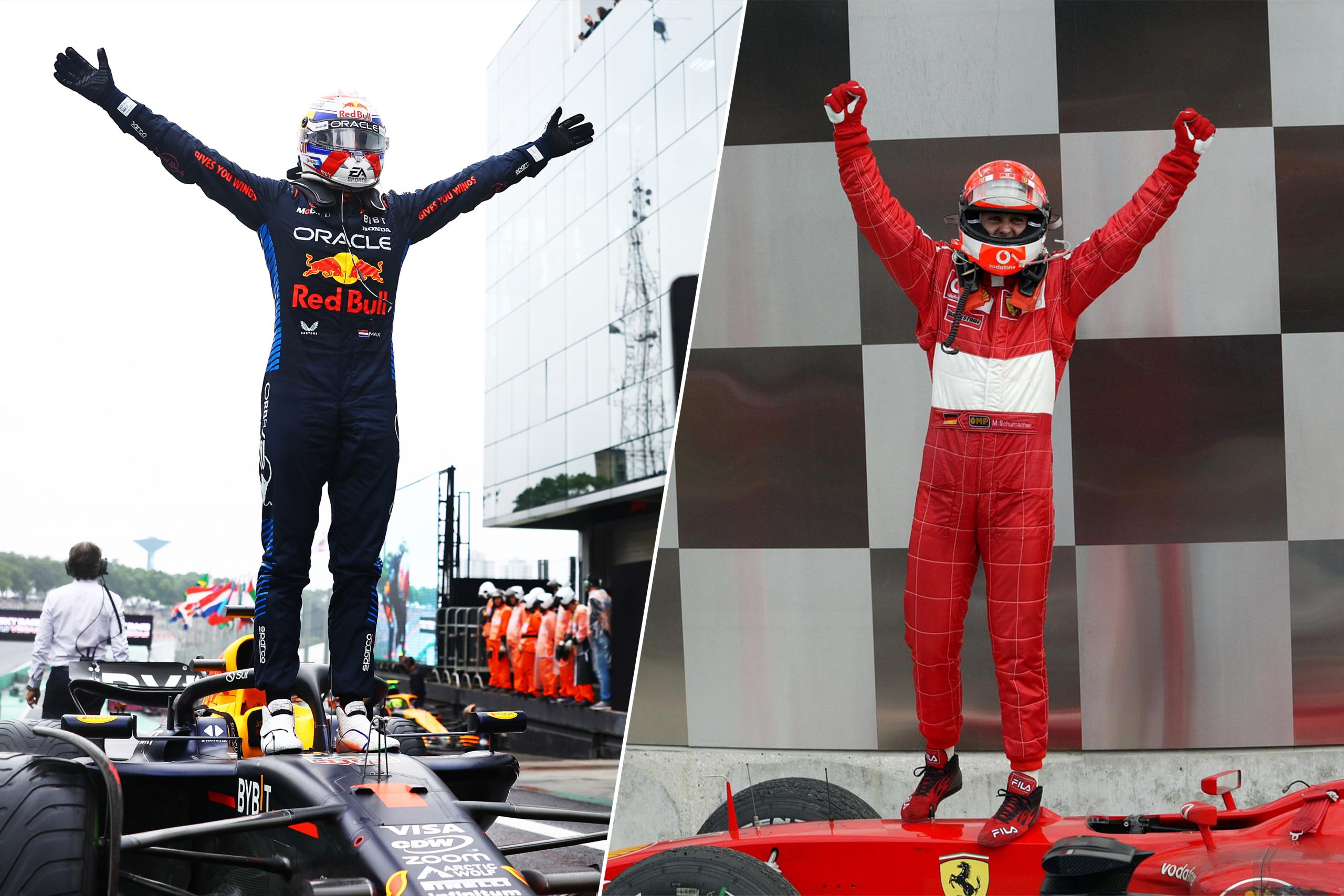 Verstappen “sur un pied d’égalité” avec Schumacher après sa victoire au Brésil ? 