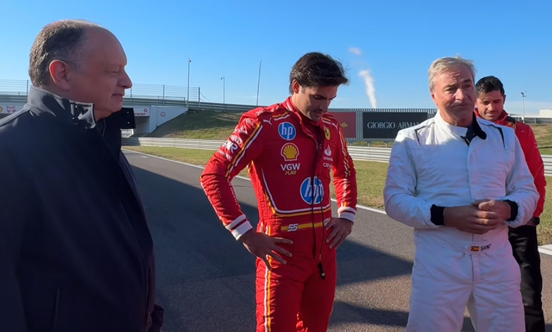 Carlos Sainz fait ses adieux à Ferrari lors d’une journée spéciale à Fiorano