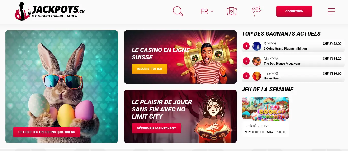 Casino en Ligne Jackpots.ch