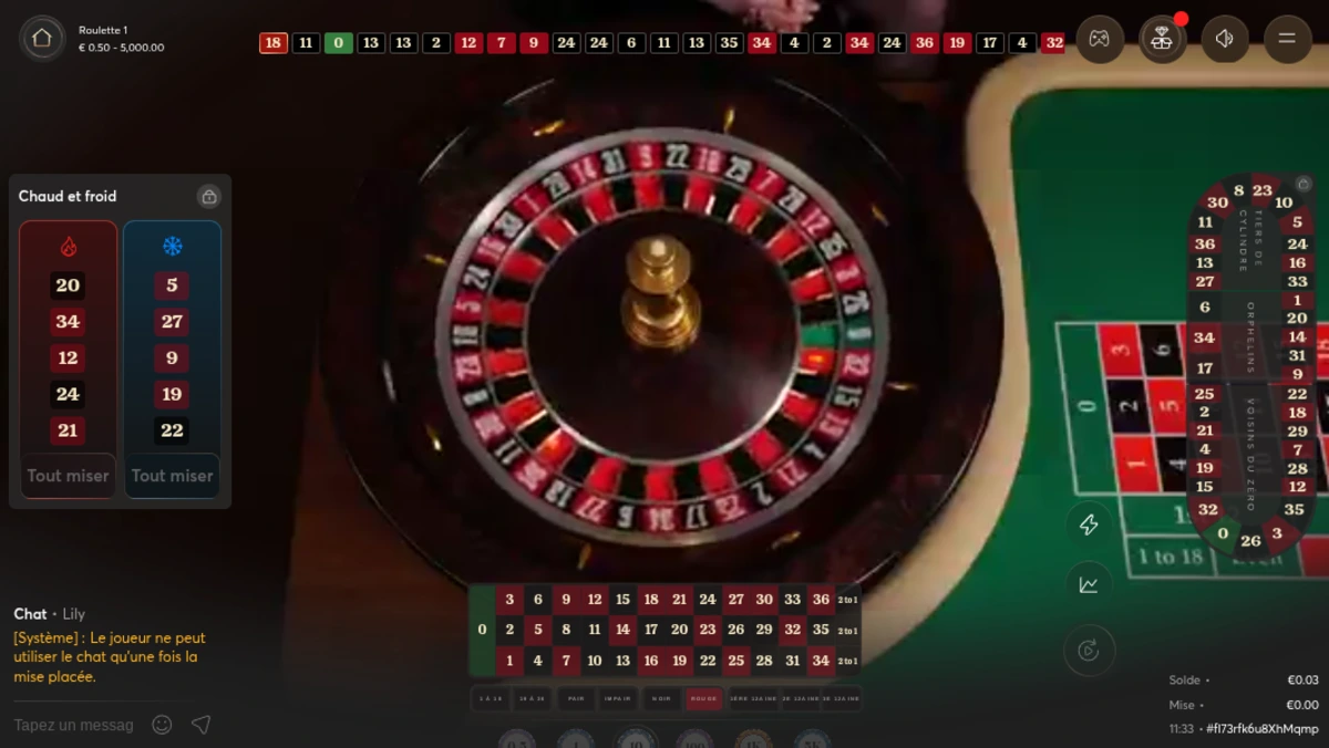 roulette live