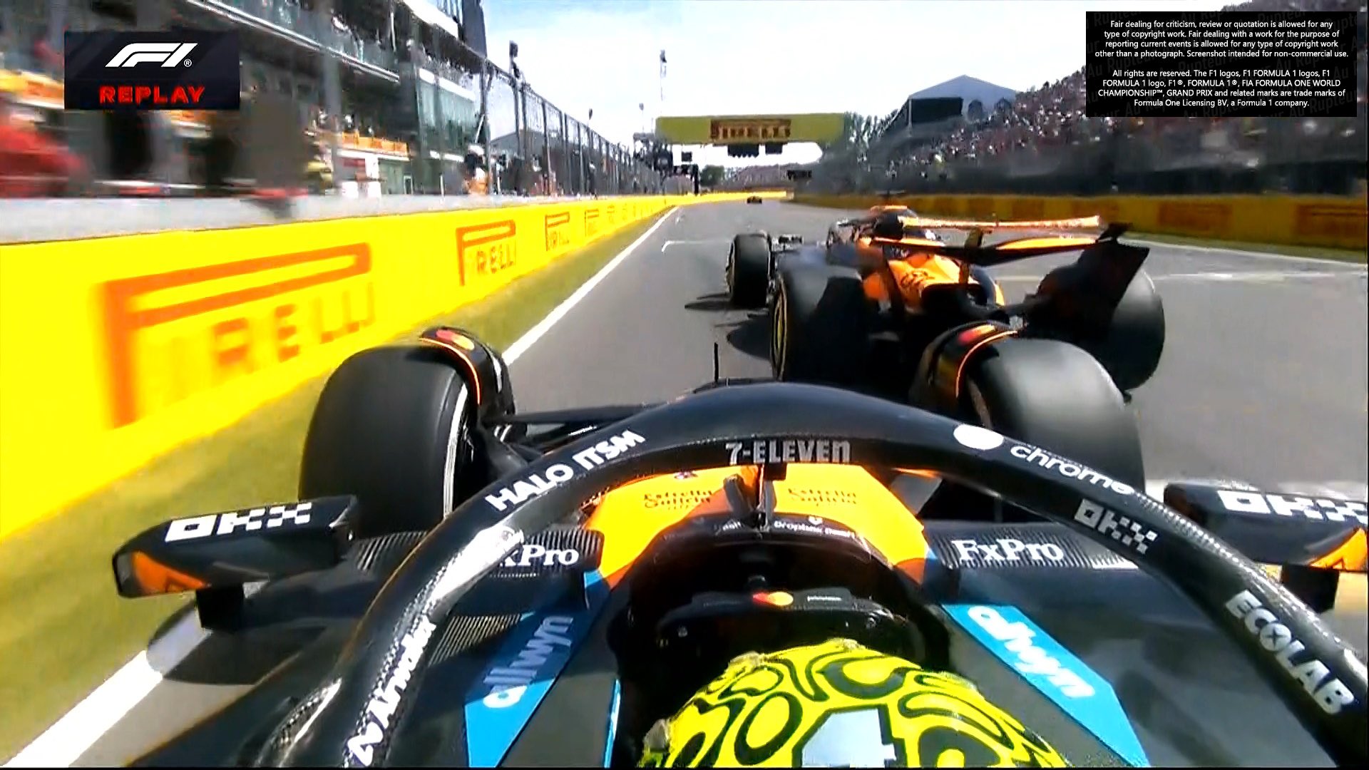 L'accrochage entre Lando Norris et Oscar Piastri au GP du Canada 2025