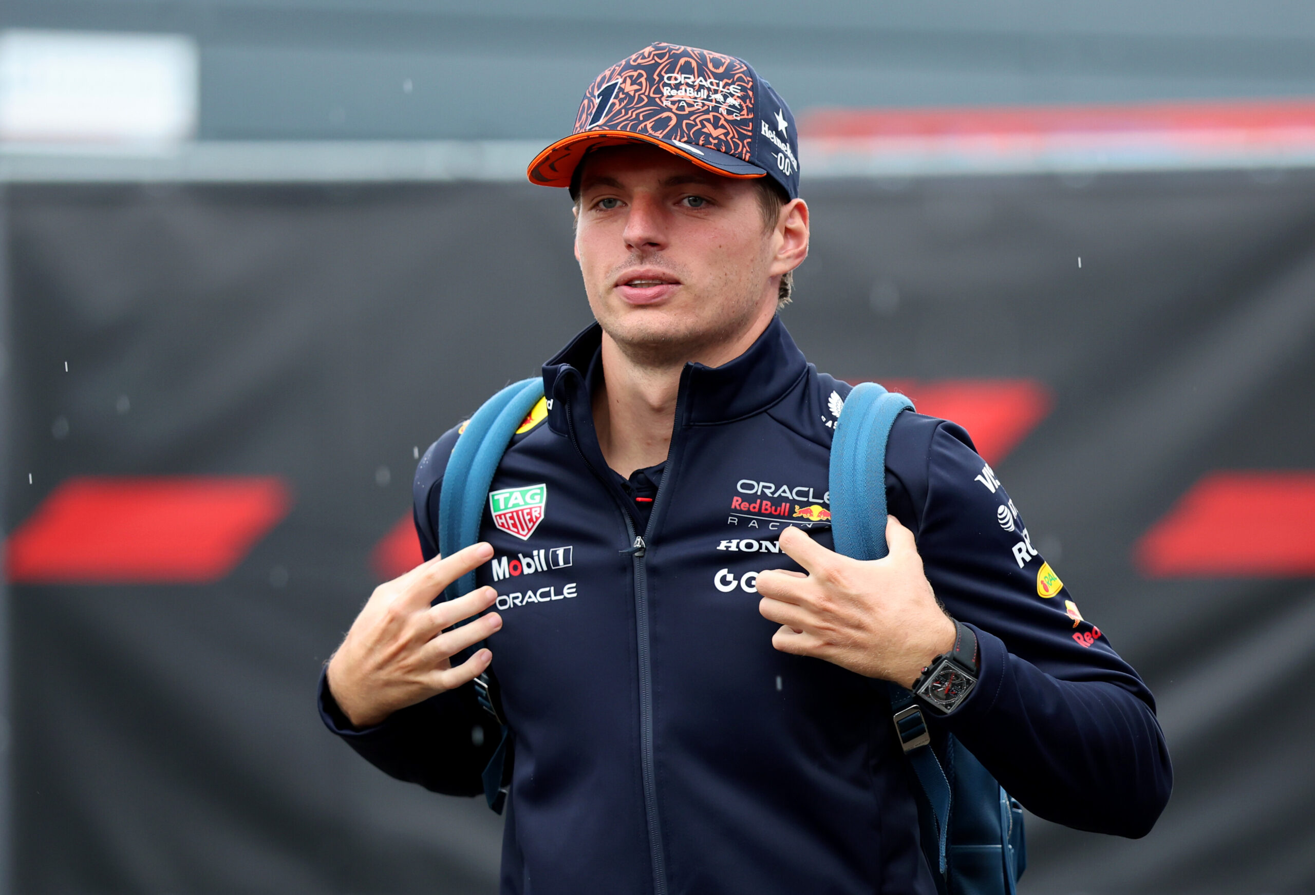 ZANDVOORT, NETHERLANDS - AUGUST 28: Max Verstappen of the Netherlands and Oracle Red Bull Racing arrives in the Paddock during previews ahead of the F1 Grand Prix of Netherlands at Circuit Zandvoort on August 28, 2025 in Zandvoort, Netherlands. (Photo by Andy Hone/LAT Images) // Getty Images / Red Bull Content Pool // SI202508280690 // Usage for editorial use only //